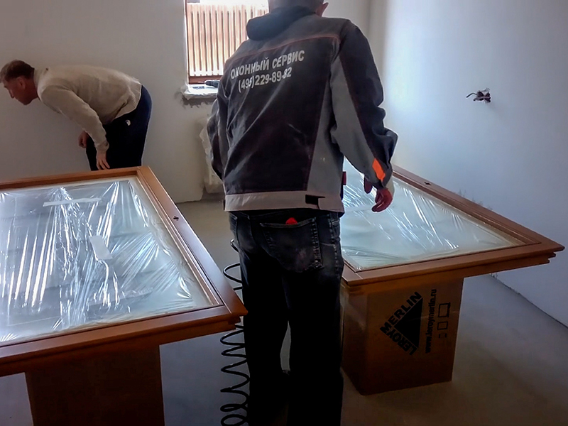 Лессирующая покраска окон