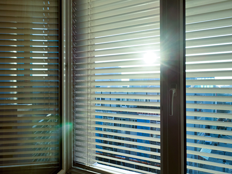 Установка жалюзи