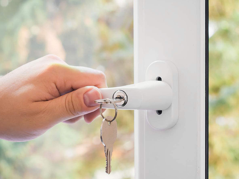 Ручка для алюминиевого окна с ключом