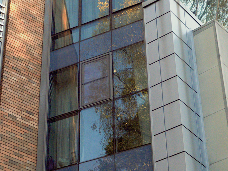 Установка створки в фасадную конструкцию