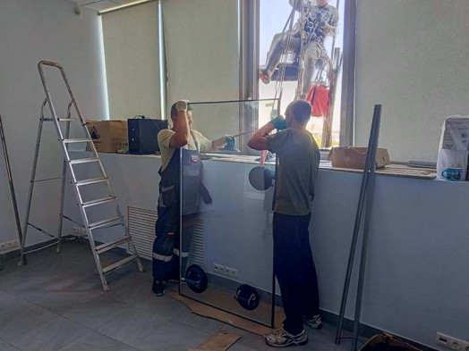 демонтаж стеклопакета